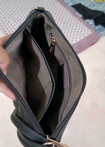 New Black Quilted Crossbody Bag