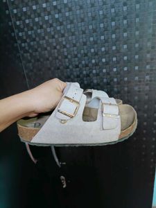 Grey Two-Strap Comfort Sandals - UK 39/2