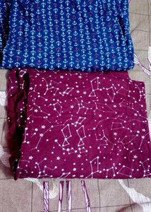 Cute Anchor Print Night suits 2