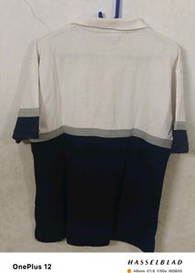 Good Condition Color Block Polo Shirt 42 L