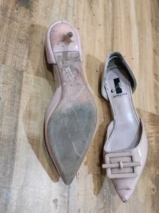 Low Nude Heels With Cushioned Soles