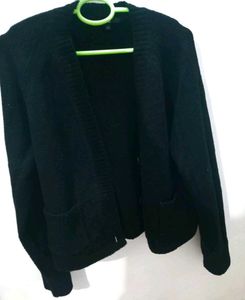 Black Knit Cardigan