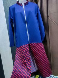 Stylish Blue &amp; Red Kurta
