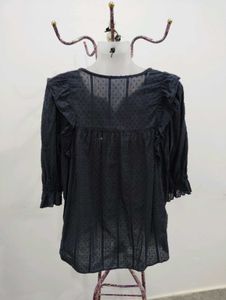 Navy Blue Blouse