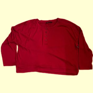 Red Boxy Top