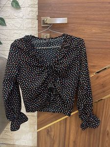 Polka Dot Long Sleeve Top