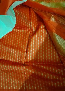 Red &amp; Gold Kanjivaram Jacquard Benarasi Silk Saree
