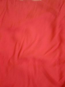 Coral Short Sleeve  Embroidered Dress