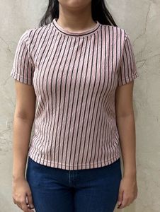 Striped Pink Tee