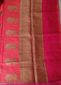 Elephant Printed Beautiful Saree Totally New