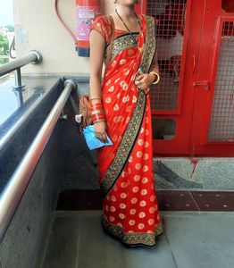 Red Colour Party Wear Saree