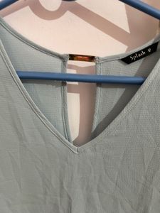 splash Elegant Light Blue Top