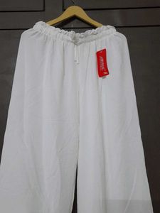 White Wide Leg Palazzo Pants