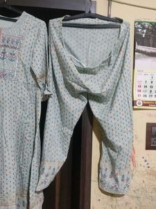 Anarkali Kurti Pant Set