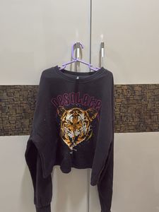 h&amp;m cropped sweatshirt