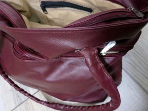 Burgundy shoulder Bag