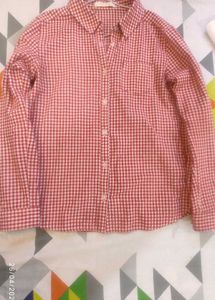 Girls Pink Nd White Chx Shirt