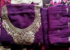 Unstitched Kurta Set