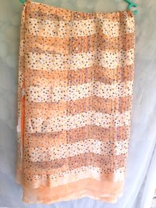 Peach Saree