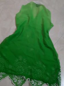 Green Embroidered Top