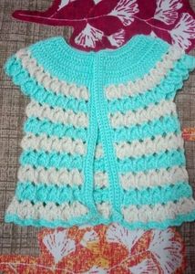 Crosia Sweater For New Born Baby