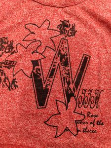 Red Vintage Floral Crop Top