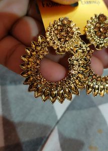 Golden Stone Earring Price
