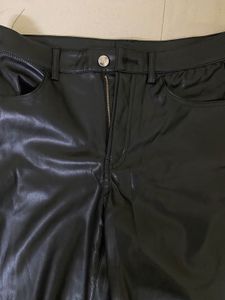 🖤✨H&amp;M Black Faux Leather Flare Pants