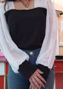 Black Nd White Top