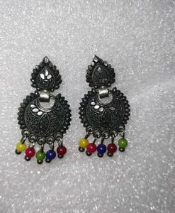 Oxidised Earrings Set Of 4