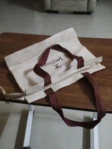 Tanishq Jute Bag With Zip New