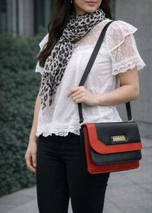 🌟Red & Black Clutch Or Sling Bag 👛