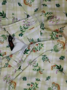 Checked Floral Co Ord Set