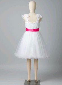 Cute White &amp; Pink Party dress 🎀🤍💞