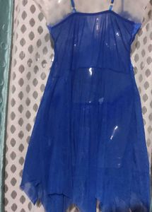 Blue Lace Babydoll Lingerie