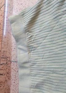 Light Green Long Woollen Skirt