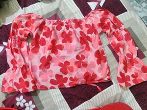 Floral Off-Shoulder top