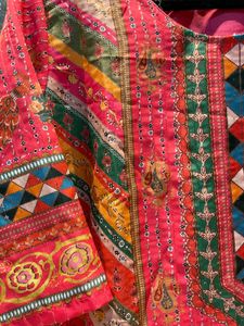 Multi Colored Kurta Set With Dupatta