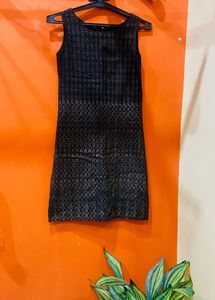 Sleeveless Knee Length Dress (Size-32)