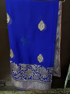 Elegant Blue Saree