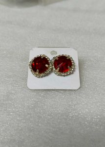 Red Stone Earrings
