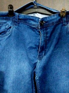 Women Mid-rise Stretchable 38 Jeans In Dark Blue