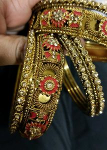 Metal Kada Bangle Set