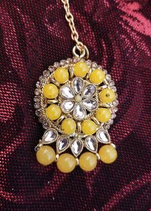 Yellow Indian Jewelry Set