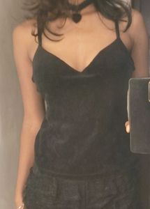 Velvet Padded Cami Top.