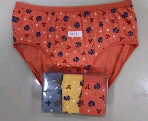 Women Cotton 3 Underwear Set