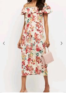 Max Women Off-white Printed Dress