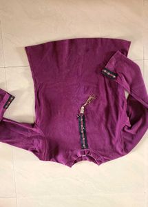 Vintage Purple Long Sleeve Top