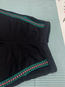 Black Cotton Palazzo ( Pant )