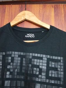 Moda Rapido Brand Black T Shirt For Men